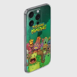 Чехол для iPhone 15 Pro Max силиконовый с защитой камеры Персонажи Мои поющие монстры - фото 2