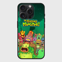 Чехол силиконовый для Apple iPhone 15 Pro матовый Персонажи Мои поющие монстры