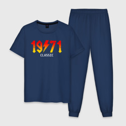Мужская пижама хлопок 1971 стилизация под AC/DC