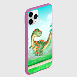 Чехол для iPhone 11 Pro матовый Маленький Динозаврик - фото 2
