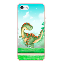 Чехол для iPhone 5/5S матовый Маленький Динозаврик