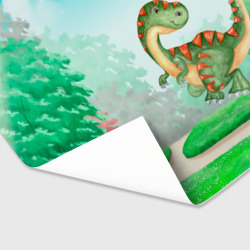 Бумага для упаковки 3D Маленький Динозаврик - фото 2