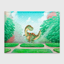 Обложка для студенческого билета Маленький Динозаврик