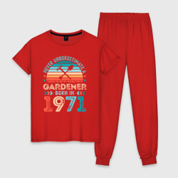 Женская пижама хлопок Никогда не недооценивай садовода 1971 года