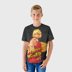 Детская футболка 3D Кен Мастерс - Street Fighter - фото 2