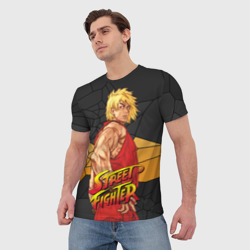 Мужская футболка 3D Кен Мастерс - Street Fighter - фото 2