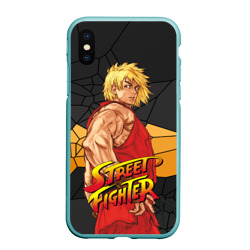 Чехол для iPhone XS Max матовый Кен Мастерс - Street Fighter