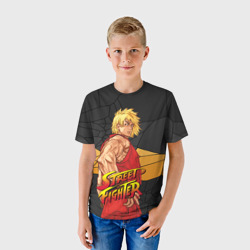 Детская футболка 3D Кен Мастерс - Street Fighter - фото 2