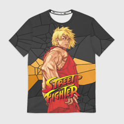 Мужская футболка 3D Кен Мастерс - Street Fighter