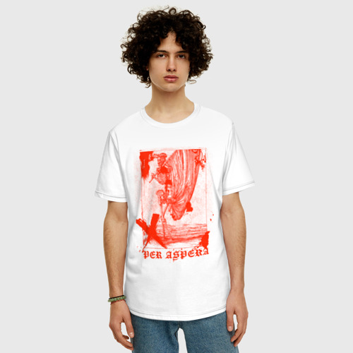 Мужская футболка хлопок Oversize Per Aspera - фото 3