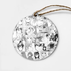 Деревянная игрушка круг Horimiya pattern