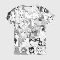 Женская футболка 3D Horimiya pattern