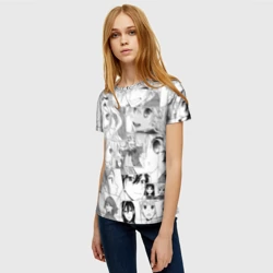 Женская футболка 3D Horimiya pattern - фото 2