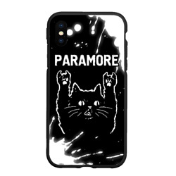 Чехол для iPhone XS Max матовый Группа Paramore и Рок Кот