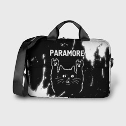 Сумка для ноутбука 3D Группа Paramore и Рок Кот