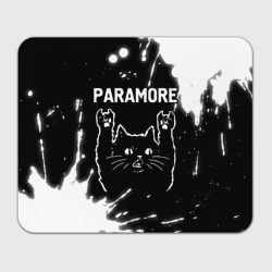 Прямоугольный коврик для мышки Группа Paramore и Рок Кот