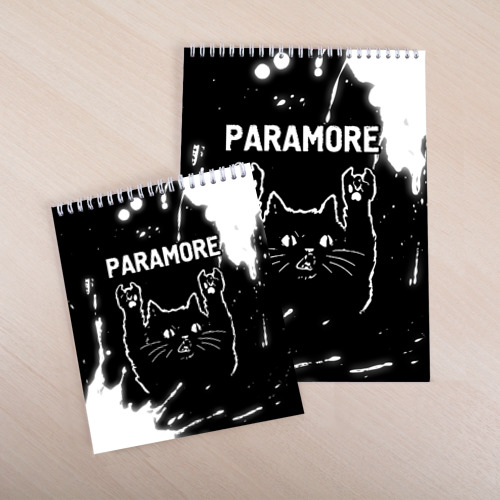 Скетчбук Группа Paramore и Рок Кот, цвет белый - фото 4