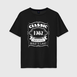 Женская футболка хлопок Oversize 1982 Classic