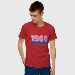 Мужская футболка хлопок 1968 Год Ретро Неон - фото 2