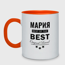 Кружка двухцветная Мария best of the best