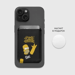 Картхолдер Magsafe магнитный Ozzy Osbourne Гомер Симпсон рокер - фото 2