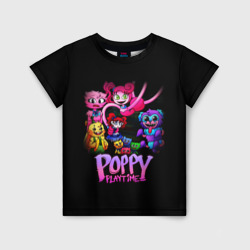 Детская футболка 3D Poppy Playtime chapter 2 персонажи игры