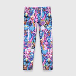 Детские леггинсы 3D Poppy Playtime Haggy Waggy and Kissy Missy love