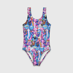 Детский купальник 3D Poppy Playtime Haggy Waggy and Kissy Missy love - фото 2