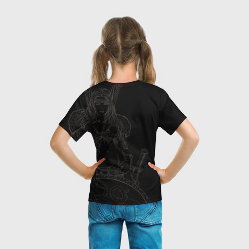 Детская футболка 3D Валькирия - дева воительница, цвет 3D печать - фото 6