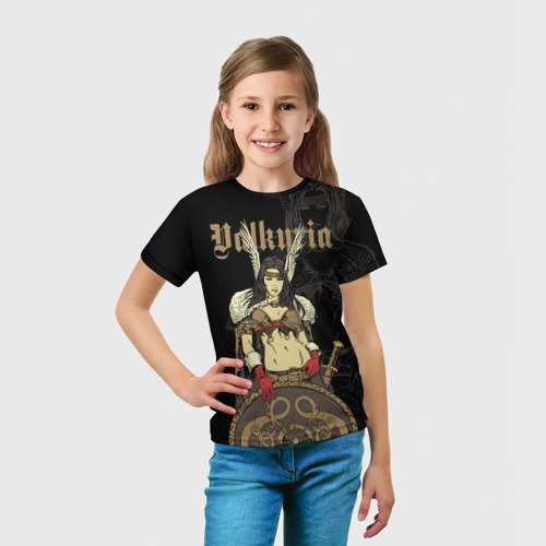 Детская футболка 3D Валькирия - дева воительница, цвет 3D печать - фото 5