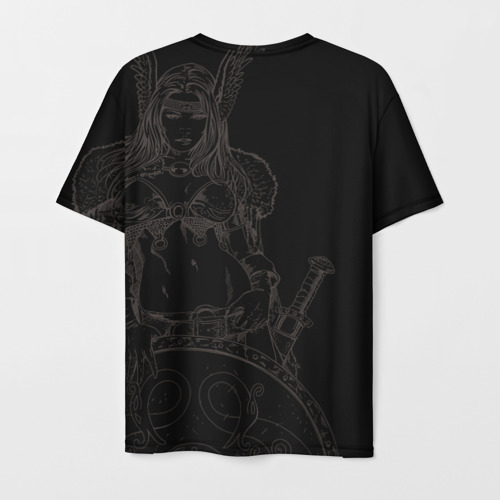 Мужская футболка 3D Валькирия - дева воительница, цвет 3D печать - фото 2