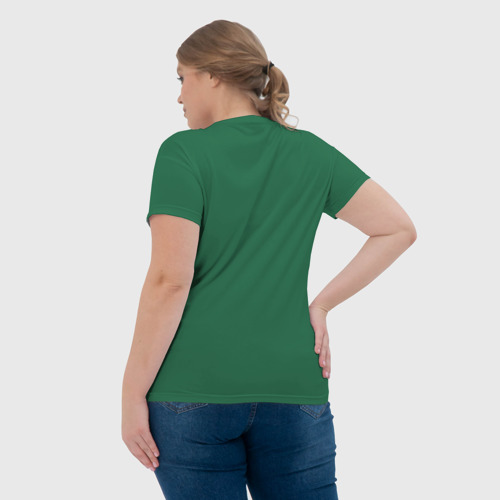 Женская футболка 3D с принтом Носки и сорочка, вид сзади #2
