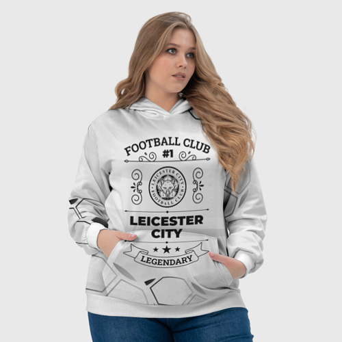 Женская толстовка 3D Leicester City Football Club Number 1 Legendary, цвет 3D печать - фото 6