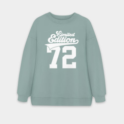 Женский свитшот oversize без начеса хлопок Ограниченный выпуск 72