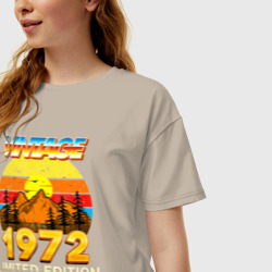 Женская футболка хлопок Oversize Винтаж 1972 ограниченный выпуск - фото 2