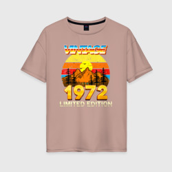 Женская футболка хлопок Oversize Винтаж 1972 ограниченный выпуск