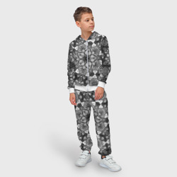 Детский костюм 3D Черно-белый геометрический мозаичный узор  - фото 2