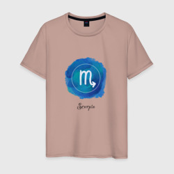 Скорпион знак – Мужская футболка хлопок с принтом купить со скидкой в -20%