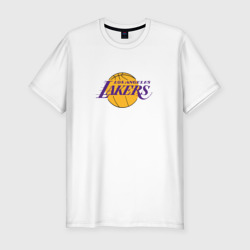 Мужская футболка хлопок Slim Лос-Анджелес Лейкерс NBA