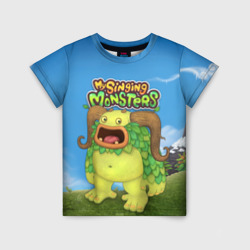 Детская футболка 3D My singing monsters Избалолист Entbrat