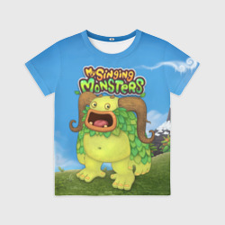 Детская футболка 3D My singing monsters Избалолист Entbrat