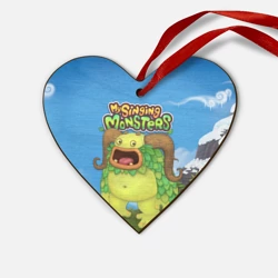 Деревянная игрушка Сердце My singing monsters Избалолист Entbrat