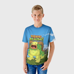 Детская футболка 3D My singing monsters Избалолист Entbrat - фото 2