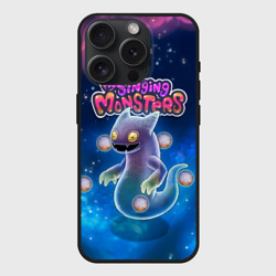 Чехол силиконовый для Apple iPhone 15 Pro матовый My Singings monsters Вужас Ghazt