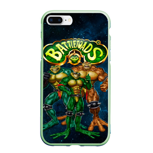 Чехол для iPhone 7Plus/8 Plus матовый Rare - Battletoads, цвет салатовый