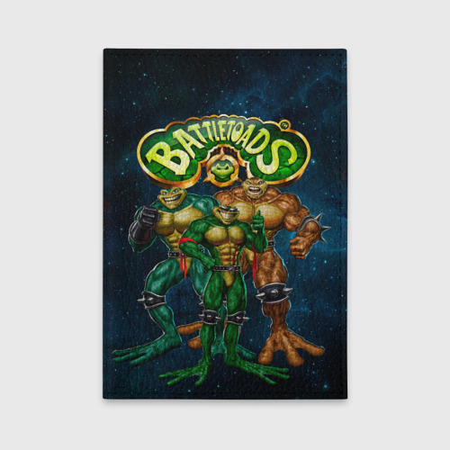 Обложка для автодокументов Rare - Battletoads, цвет голубой