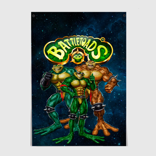 Постеры с принтом Rare - Battletoads, вид спереди №1