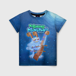 Детская футболка 3D My singing monsters Смычорог Bowgart
