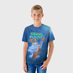 Детская футболка 3D My singing monsters Смычорог Bowgart - фото 2