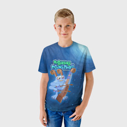 Детская футболка 3D My singing monsters Смычорог Bowgart - фото 2